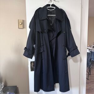 Navy trench coat